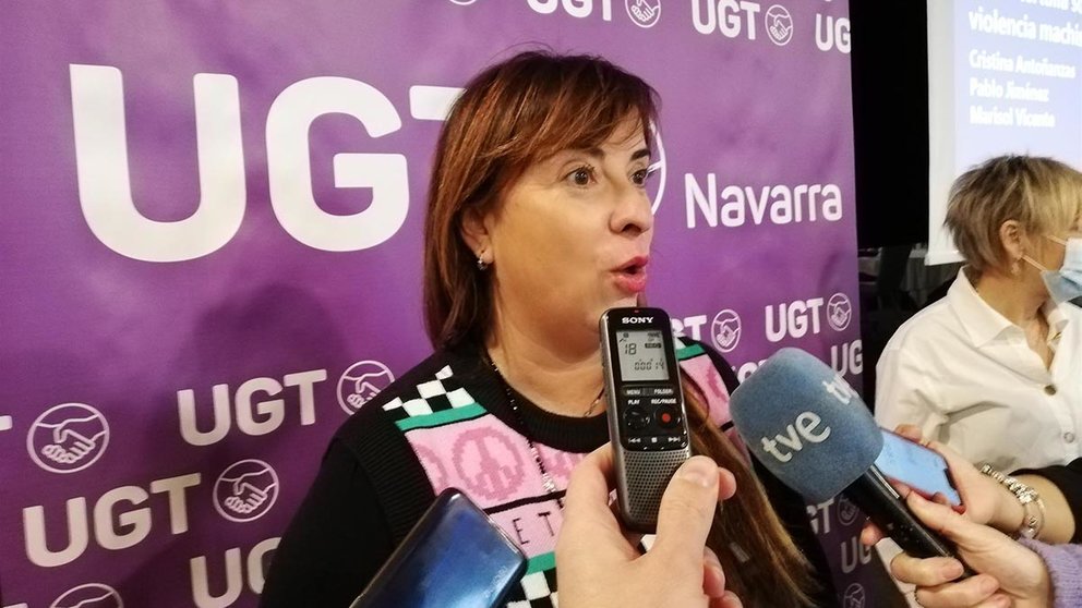 La vicesecretaria general confederal de UGT, Cristina Antoñanzas. EUROPA PRESS