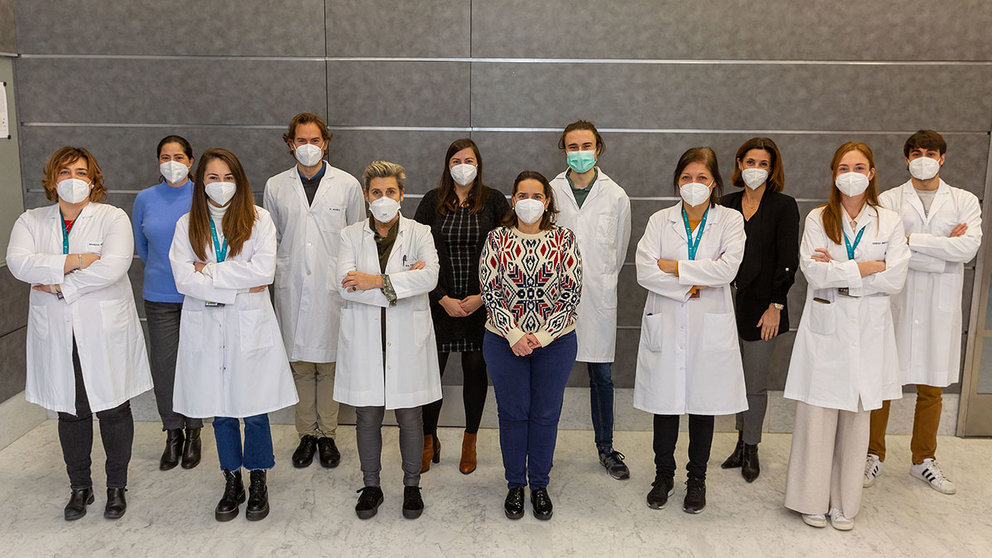Equipo del Laboratorio de Tumores Sólidos y Enfermedades Hereditarias de CIMA LAB Diagnostics de la Universidad de Navarra. CEDIDA