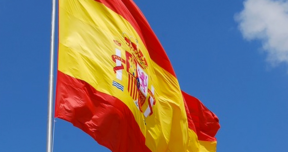 Una bandera de España.