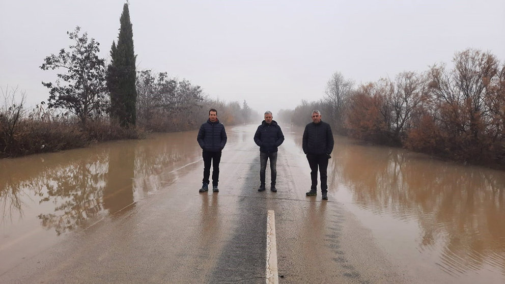 Representantes de UAGN en la zona afectada por las inundaciones en la Ribera. UAGN