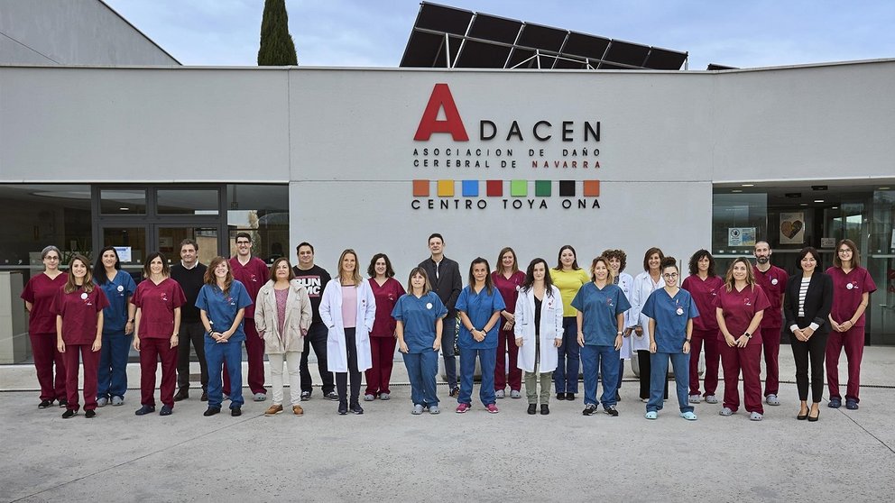 El equipo de la Asociación de Daño Cerebral de Navarra (Adacen). ADACEN