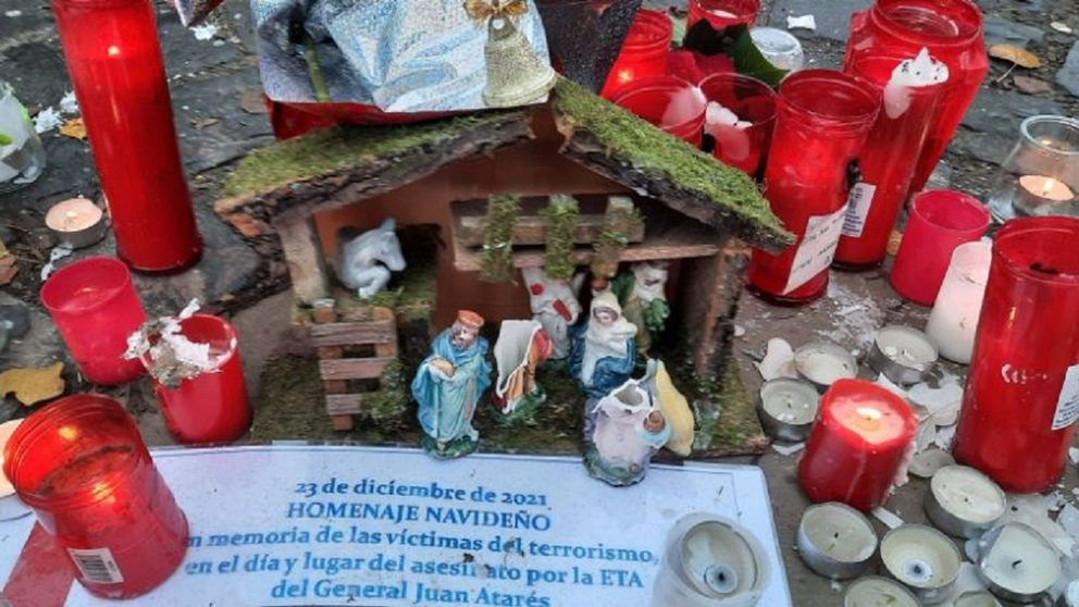 Destrozan el Belén que se colocó como homenaje navideño en memoria de las víctimas de ETA CEDIDA