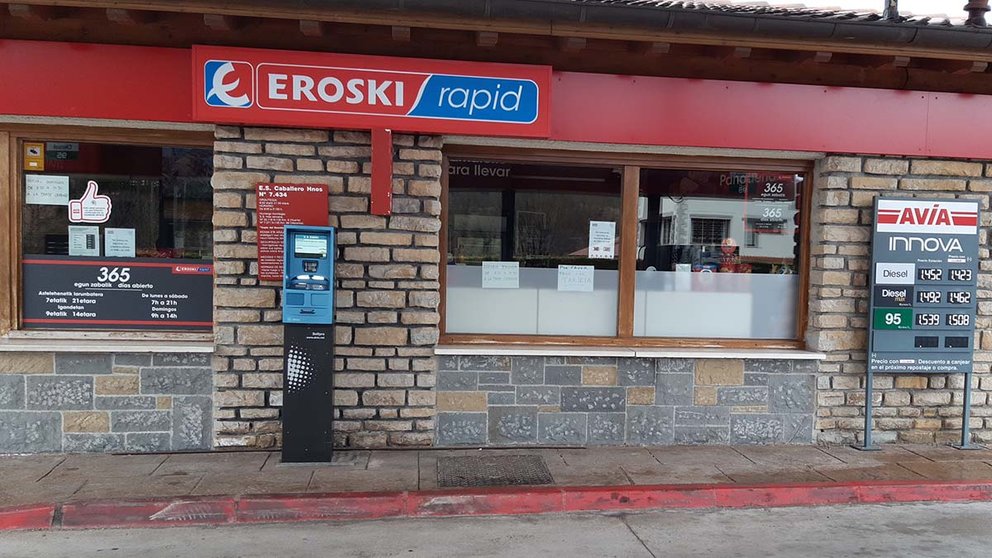 Eroski Rapid en la gasolinera AVIA de Zubiri. CEDIDA