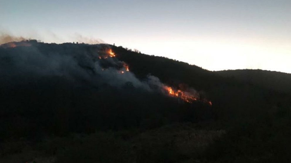 Incendio forestal en Ujue BOMBEROS DE NAVARRA