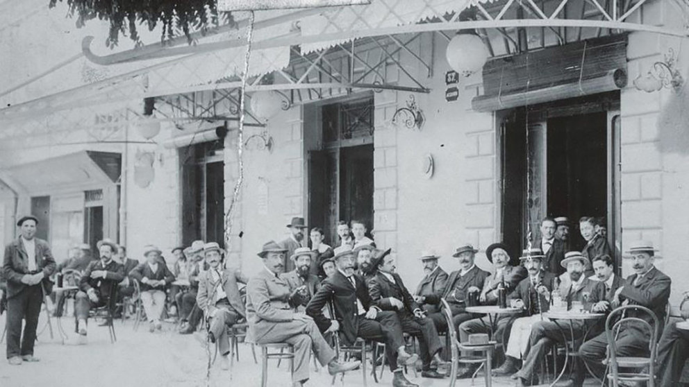Imagen de archivo del Café Suizo de Pamplona.