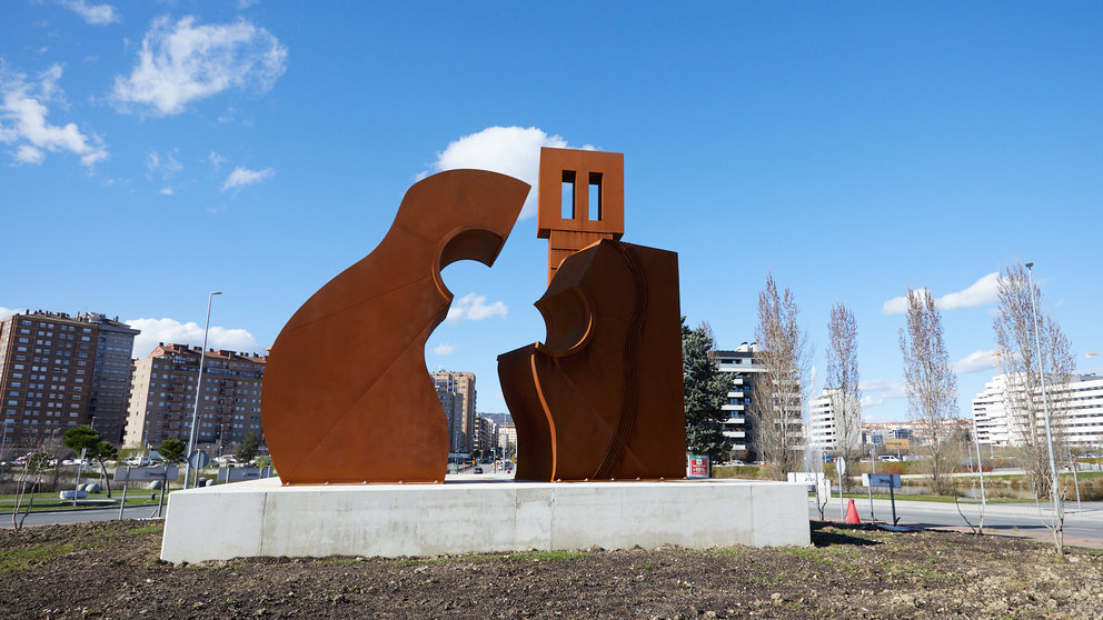 Escultura en homenaje a Sabicas realizada por Carlos Ciriza. IÑIGO ALZUGARAY
