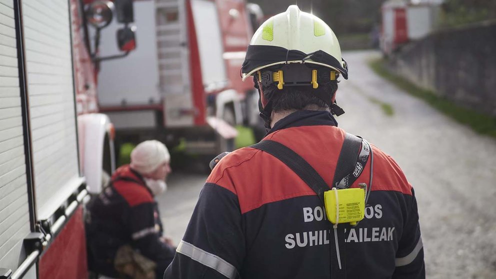Efectivos de bomberos de Navarra. Eduardo Sanz/Europa Press