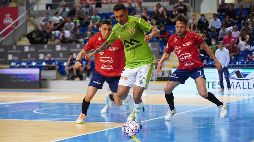 Partido de fútbol sala entre Palma Futsal y Osasuna Xota en Mallorca. @CDXOTA