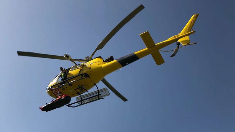 Rescate en el helicóptero del Gobierno de Navarra GUARDIA CIVIL