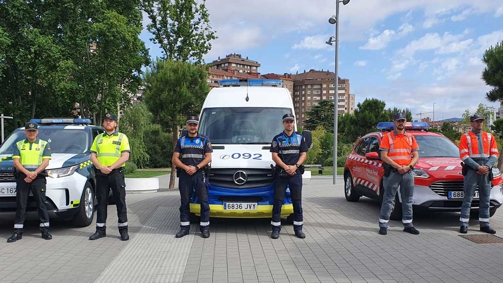 Agentes de Guardia Civil, Policía Municipal de Pamplona y Policía Foral se encargarán de velar por la seguridad del tráfico.