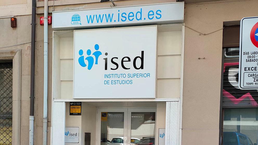 El centro ISED en Pamplona, en la calle Amaya de la capital navarra.