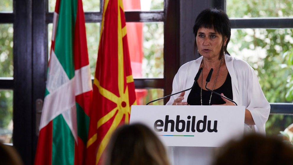 EH Bildu celebra el acto de inauguración del curso político con la intervención de la parlamentaria y candidata de EH Bildu a la presidencia de Navarra, Laura Aznal. IÑIGO ALZUGARAY