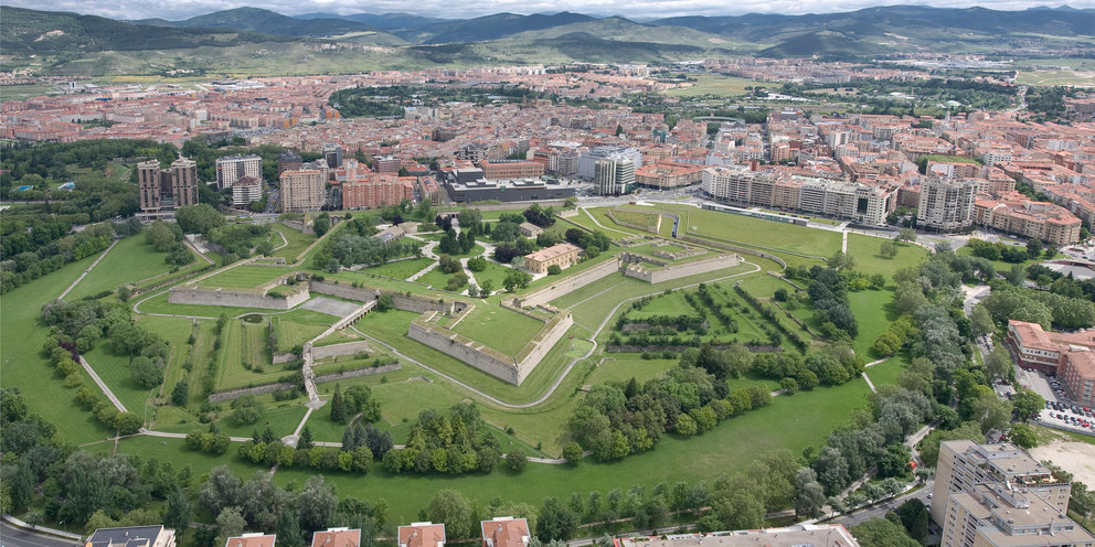 Vista panorámica de la Ciudadela de Pamplona.