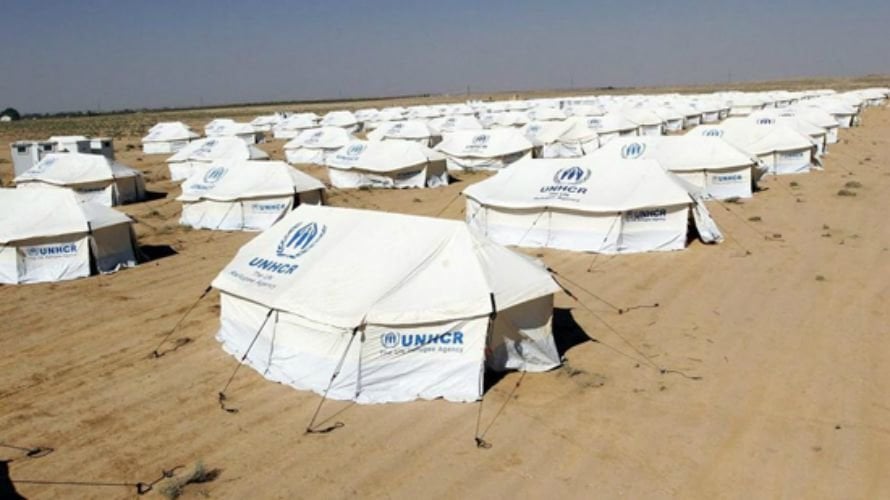 Campo de refugiados sirios. EFE.