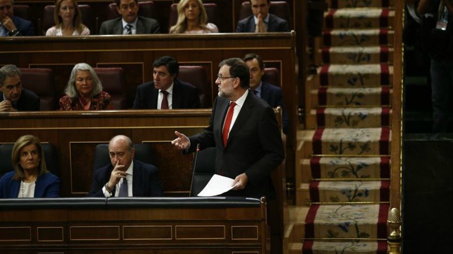 Mario Rajoy en el Congreso. EFE.