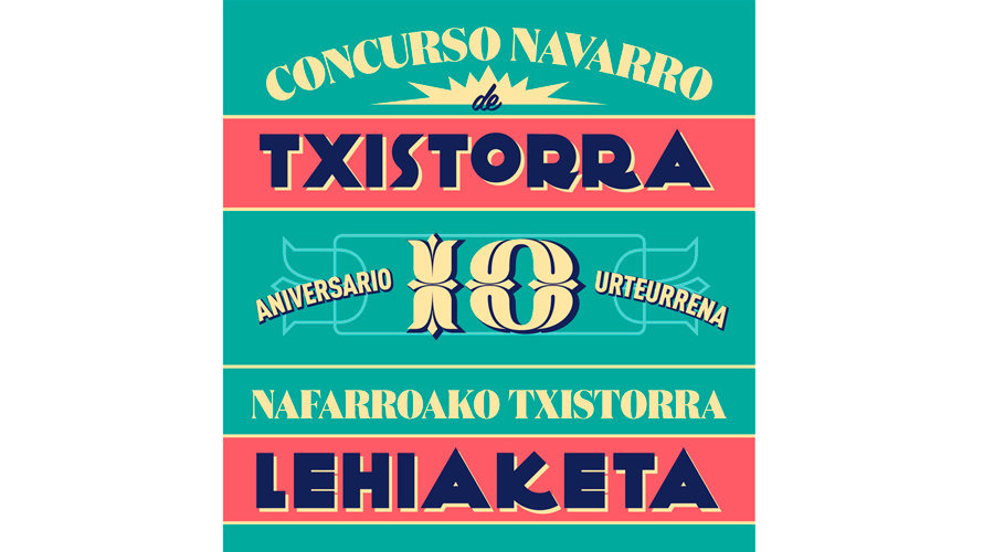 Cartel del día de la Txistorra en Pamplona.