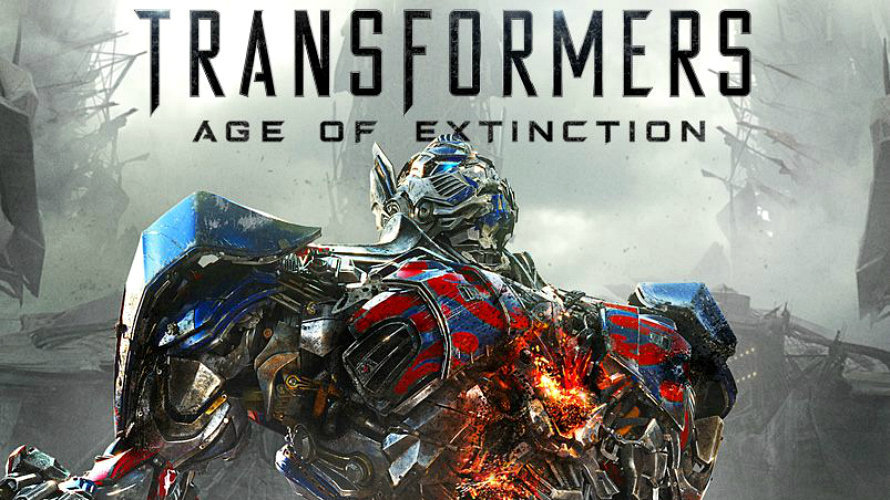 Cartel de la última película de Transformers. 