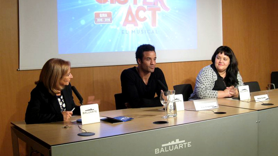 El musical 'Sister Act' en una rueda de prensa, en Pamplona. /EP