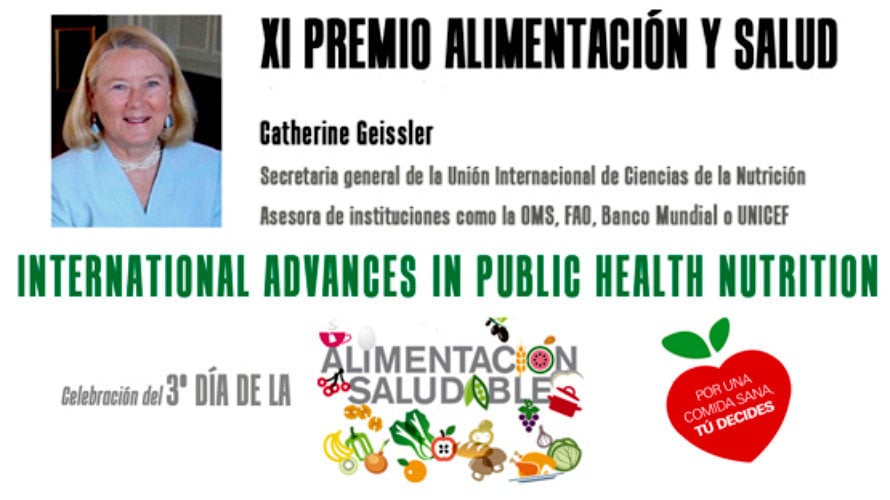 Catherine Geissler, Premio Internacional Alimentación y Salud que otorga la Universidad de Navarra.