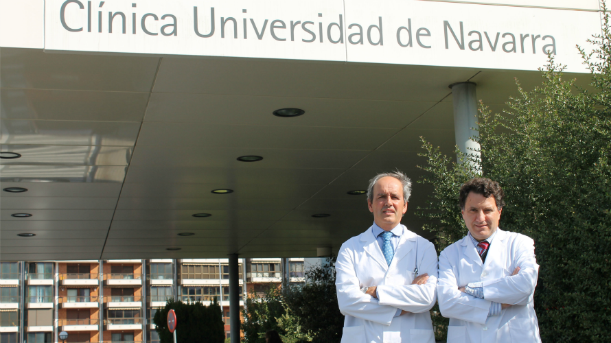 De izquierda a derecha los coordinadores del Congreso Internacional de Inmunoterapia, los dosctores Juan José Lasarte (CIMA) e Ignacio Melero (CUN y CIMA).