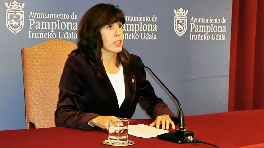 Maite Esporrín, concejal del PSN en Pamplona.