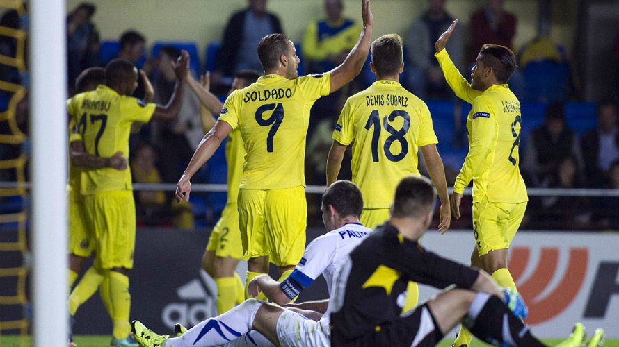 El Villarreal golea en la Liga Europa. Foto web VillarrealCF.es