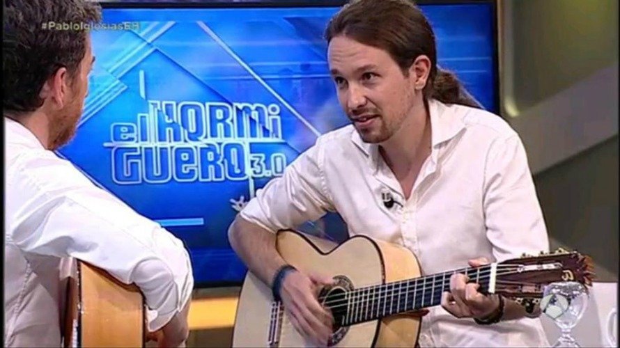 Pablo Iglesias cantando en el Hormiguero.