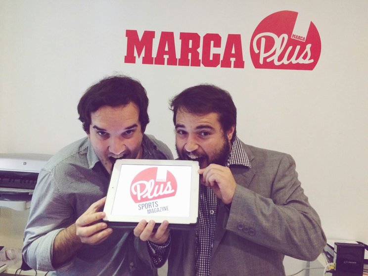 Los periodistas Nacho Labarga y Pablo Berraondo, creadores de Marca Plus.