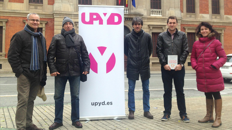 UPYD en el Día de la Constitucion en Pamplona.