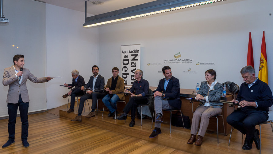 Debate electoral entre candidatos al Congreso de los Diputados celebrado en el Parlamento de Navarra. IÑIGO ALZUGARAY (9)