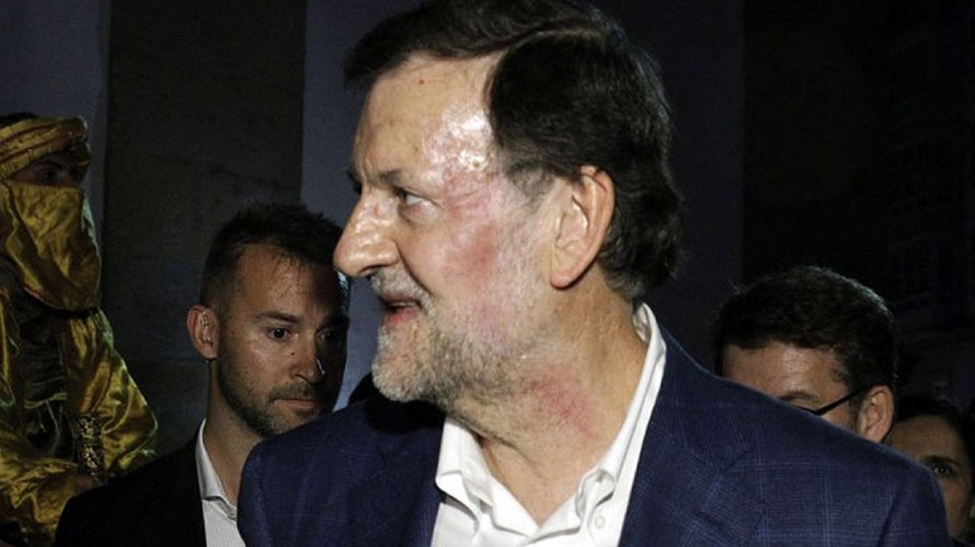 Mariano-Rajoy tras la agresión. Pontevedraviva.