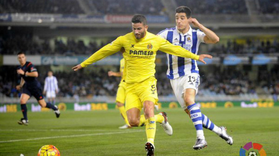 Partido Real Sociedad - Villarreal. Foto LFP.