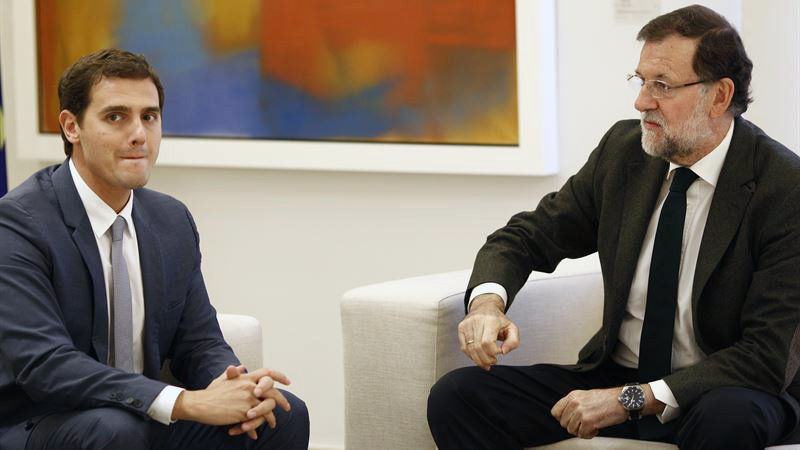 Rajoy y Albert Rivera. EP.