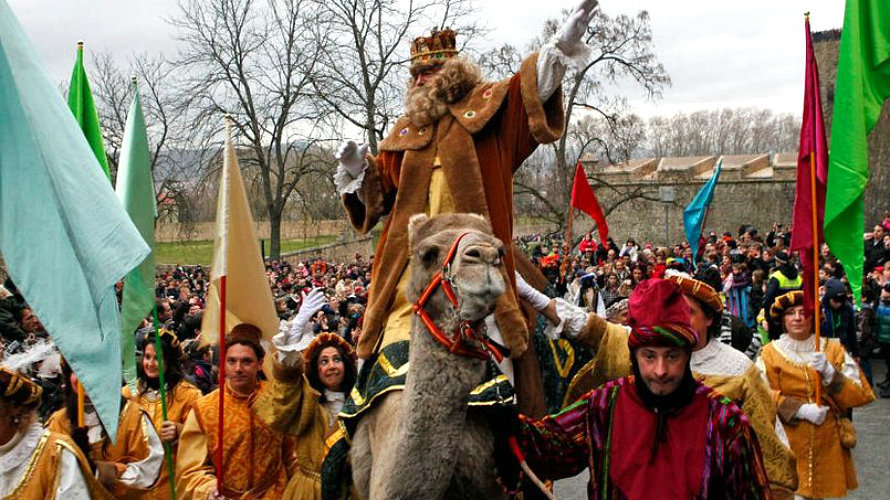 Cabalgata de los Reyes Magos en Pamplona.