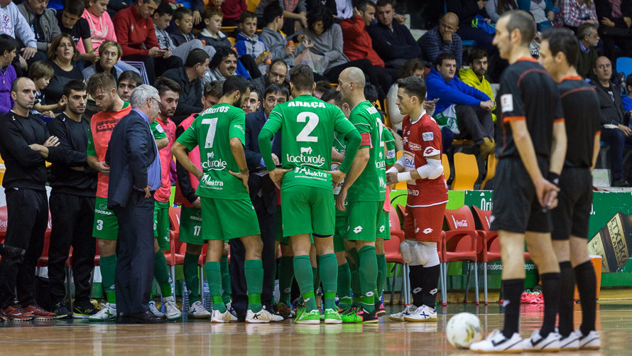 Partido entre Magna Gurpea y Santiago Futsal (4-4) disputado en el Pabellón Anaitasuna.(28). IÑIGO ALZUGARAY
