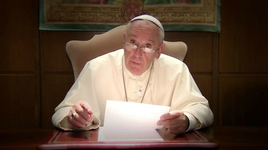 Fotograma del vídeo difundido por el Papa Francisco.