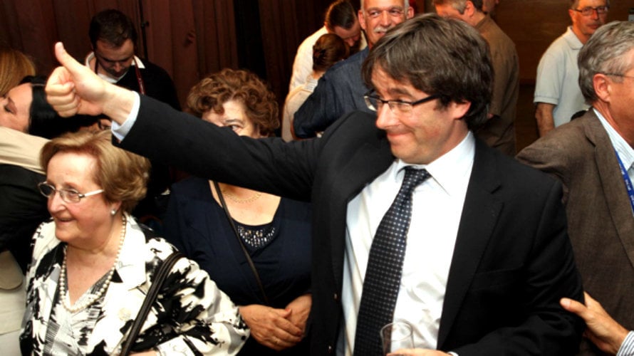 Carles Puigdemont, posible presidente de la Generalitat. EFE.