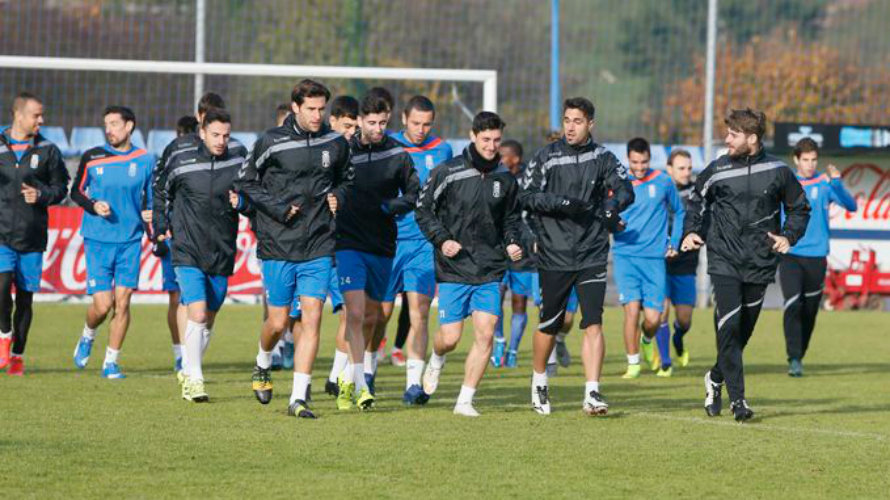 Entrenamiento del Real Oviedo. Foto realoviedo.es