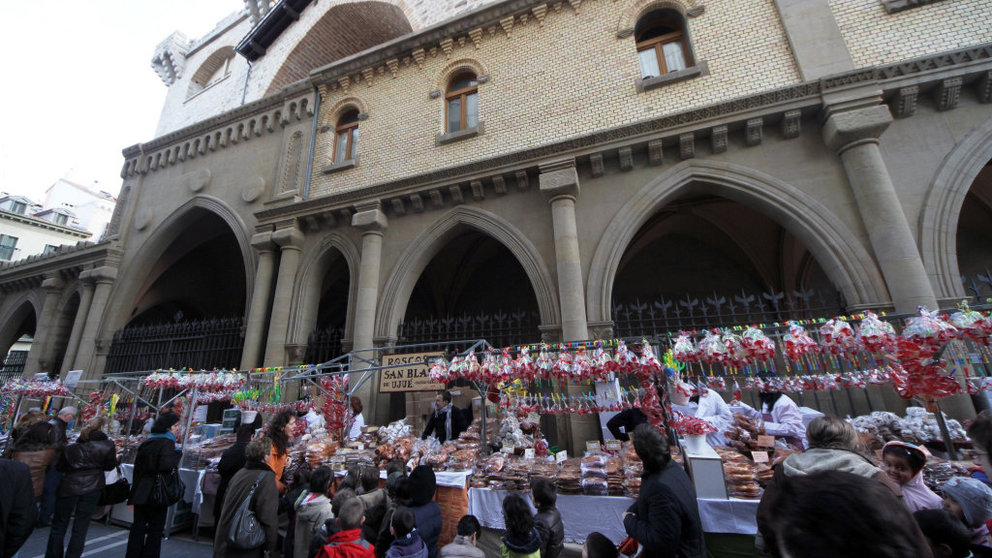 Día de San Blas en la plaza de San Nicolás.