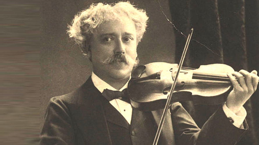 Imagen del violinista pamplonés, Pablo Sarasate.