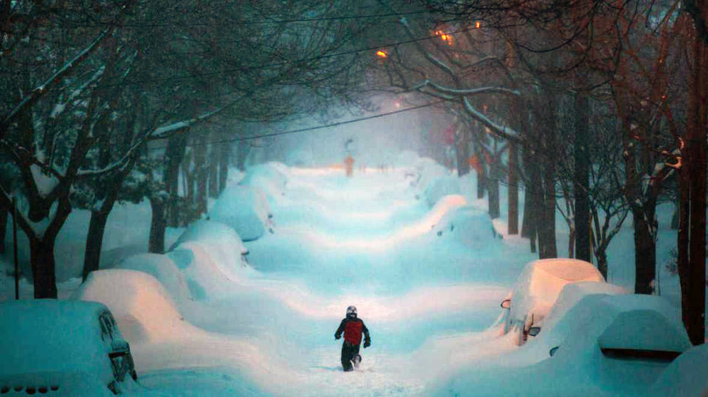 Tormenta de nieve 'Jonas' sobre Washington DC.