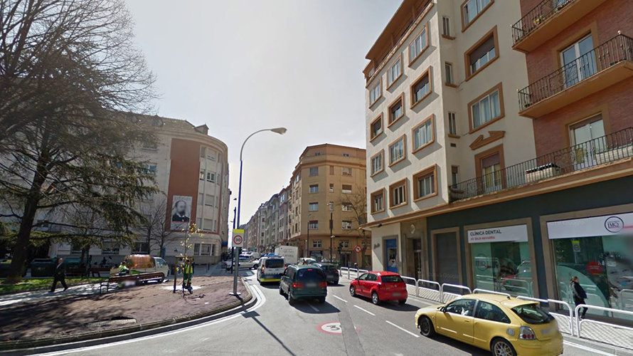Vista de la calle amaya de Pamplona