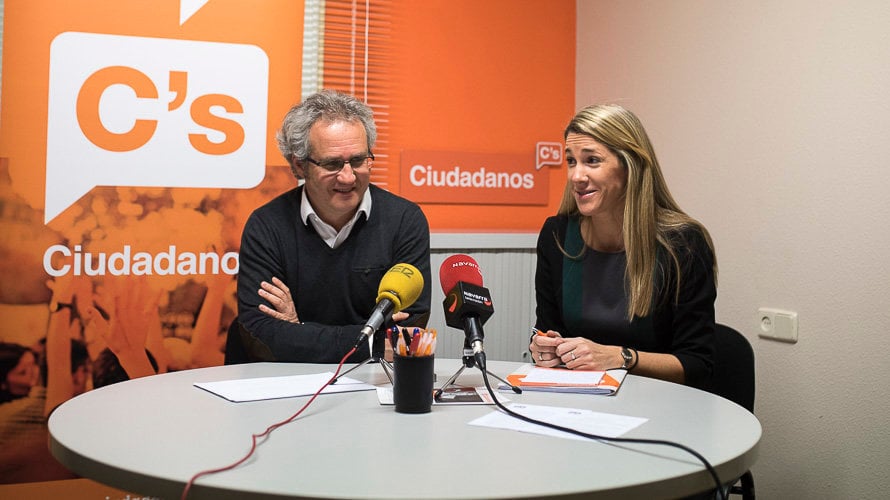 Presentación de la nueva sede de Ciudadanos en Pamplona. PABLO LASAOSA 2