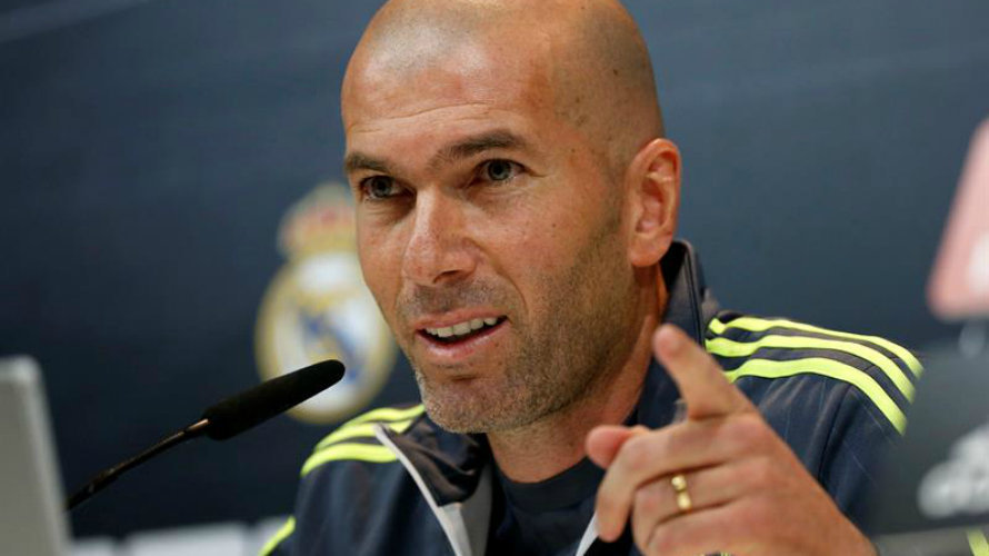 Zinedine Zidane en rueda de prensa. Efe