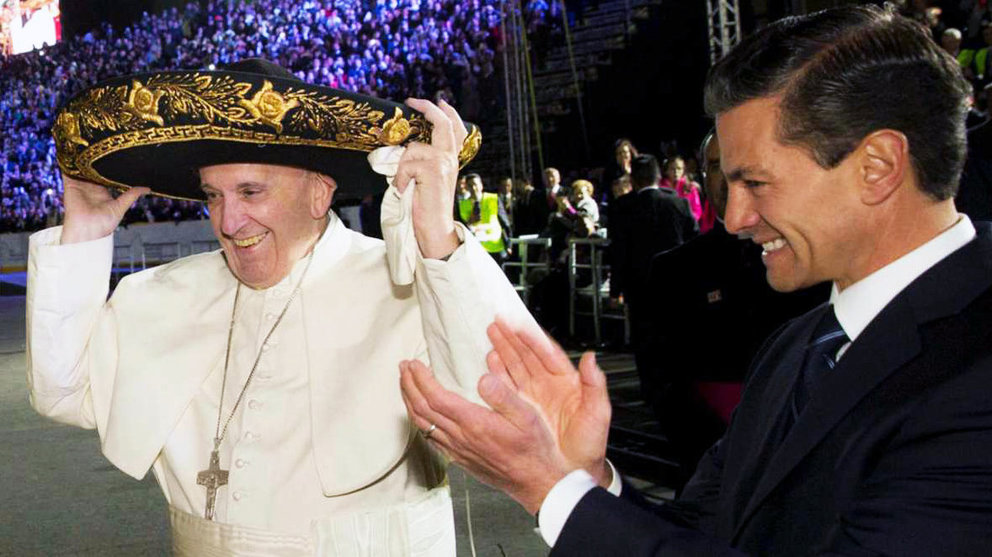 El Papa Francisco, en México.