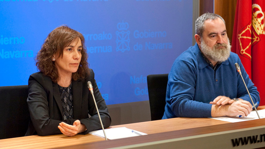 Ana Herrera junto al director general de Cultura, Fernando Pérez Gómez.