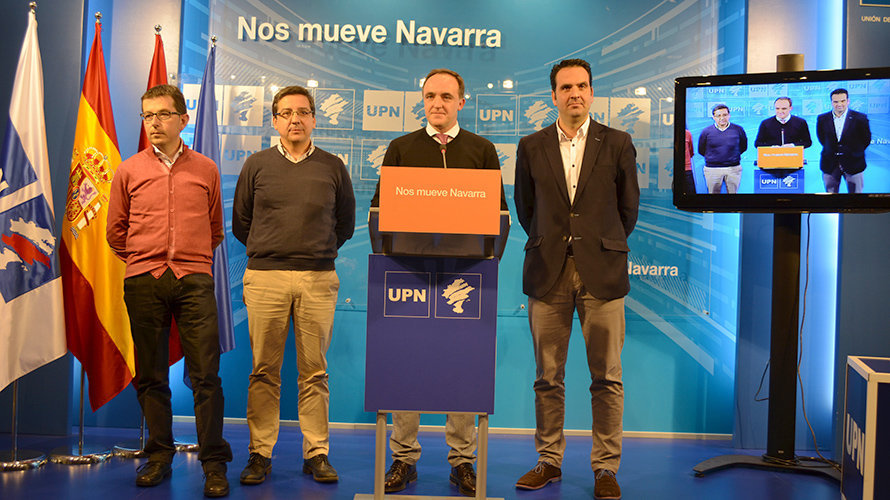 Pachi Yanguas, Carlos Salvador, Javier Esparza e Íñigo Alli