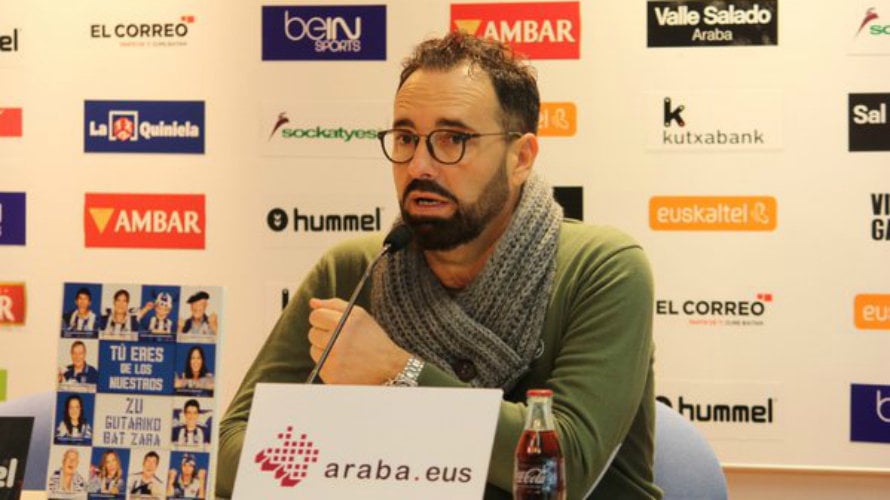 José Bordalás es el entrenador del Alavés. Twitter Alavés.