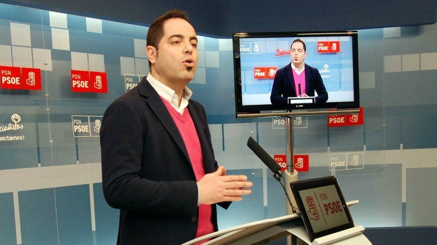 Ramón Alzórriz, portavoz de PSN en el Ayuntamiento de Burlada. 