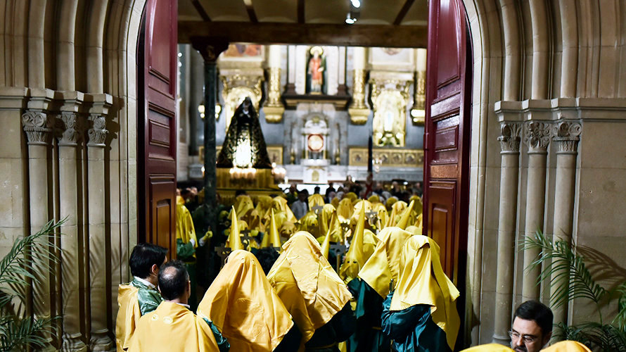 Procesión de la Virgen Dolorosa en Pamplona. PABLO LASAOSA 2